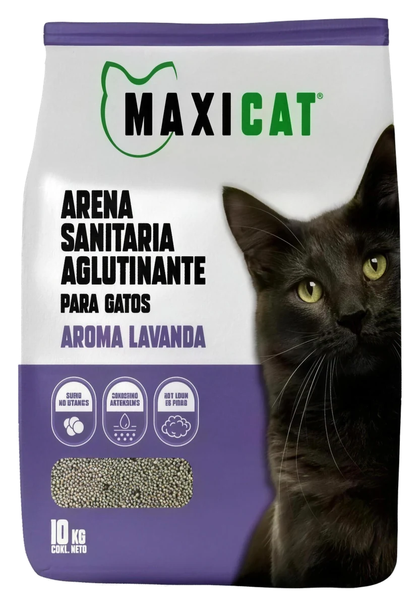 Maxicat Arena Sanitaria Aglutinante Aroma Lavanda 10 kg