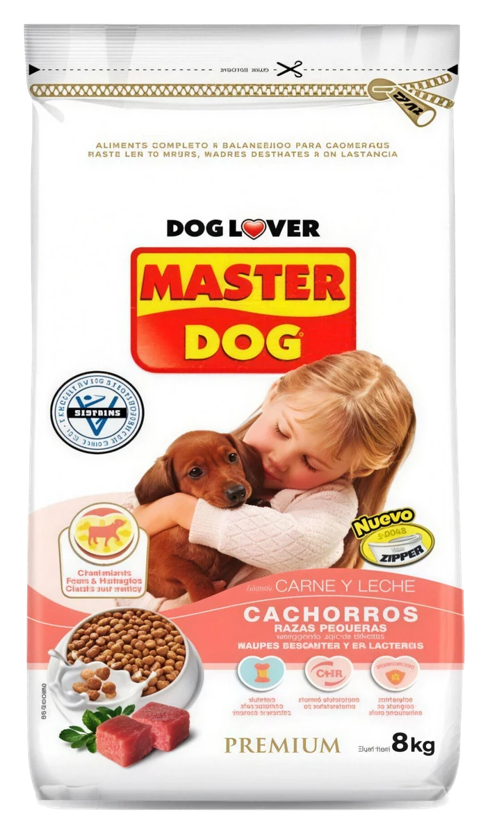 Master Dog Cachorro Carne y Leche Raza Pequeña 8 kg